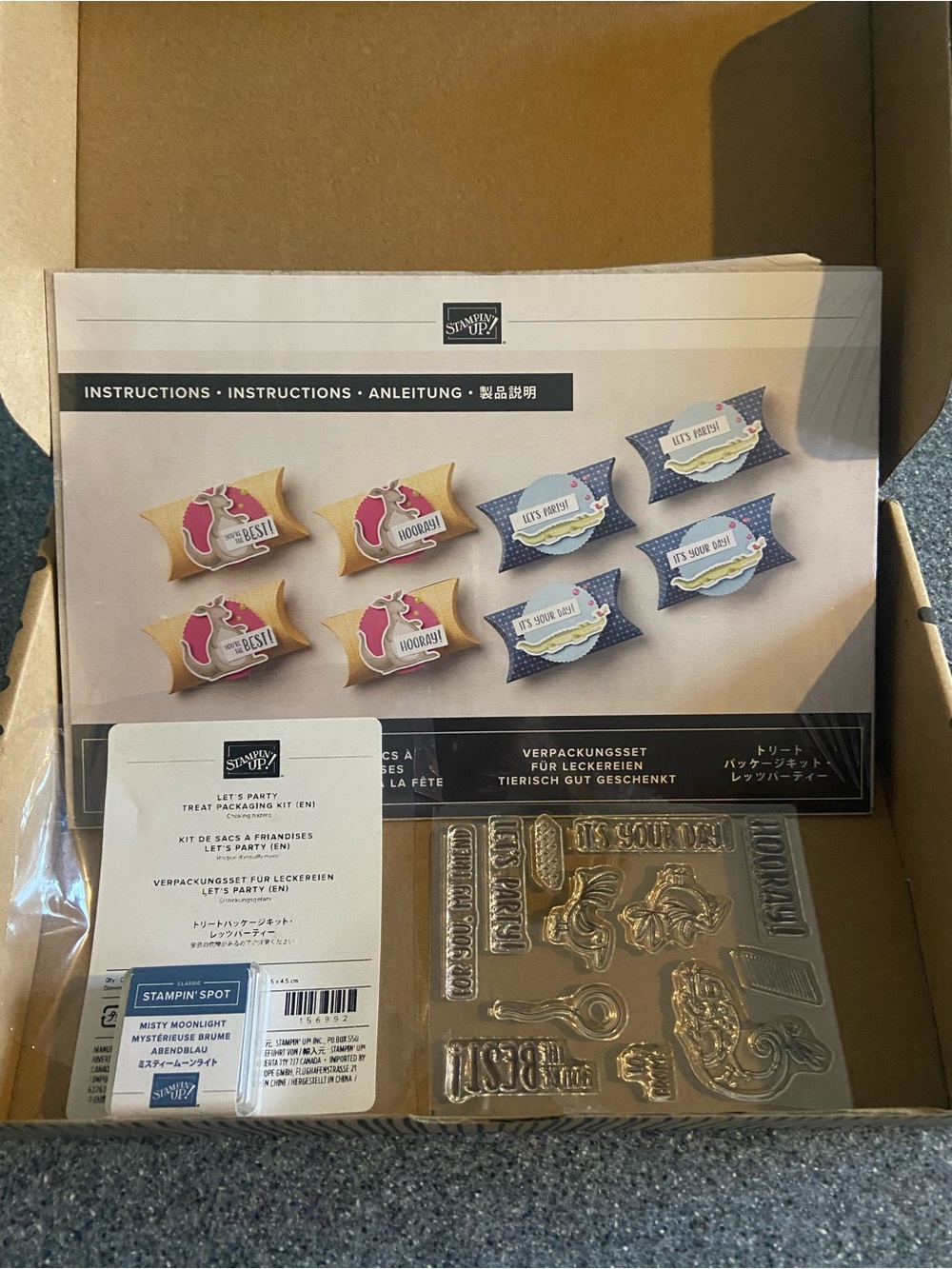 Stampin up Let’s party treat packaging kit